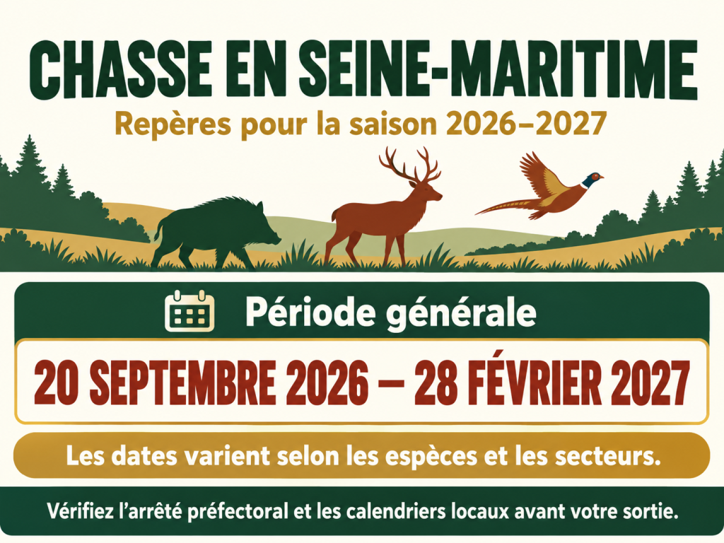Calendrier de chasse en Seine-Maritime